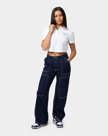 National Collegiate Athletic Association Women's UNC Tennis Polo Shirt White