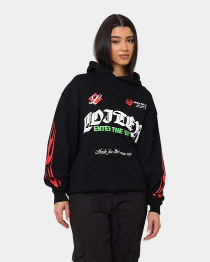 Loiter Void Multi Logo Hoodie Black/Multi