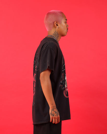 Goat Crew X Naruto Gaara Vintage T-Shirt Black Wash