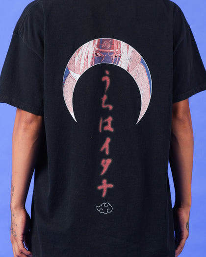 Goat Crew X Naruto Itachi Uchiha Premium Vintage T-Shirt Vintage Black