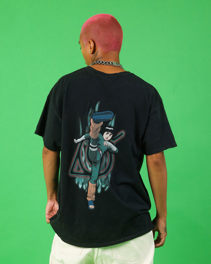 Goat Crew X Naruto Rock Lee Vintage T-Shirt Black Wash