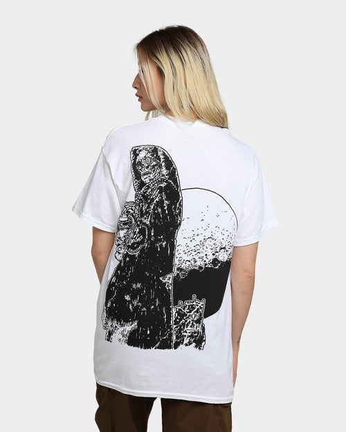 Rats Get Fat X Funeral French FF Reaper T-Shirt White