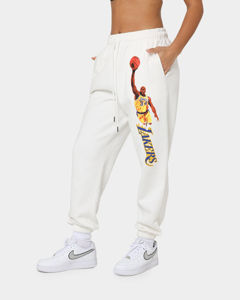 Mitchell & Ness Women's Shaq Sweat Pants Vintage White