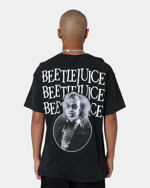 American Thrift X Beetlejuice Here Lies Vintage T-Shirt Vintage Black