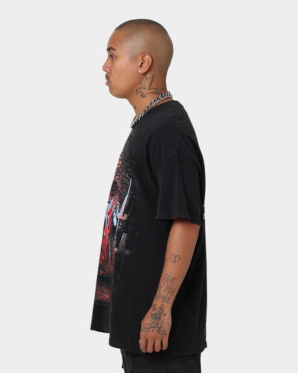 American Thrift X The Nun The Nun Face Vintage T-Shirt Black Wash