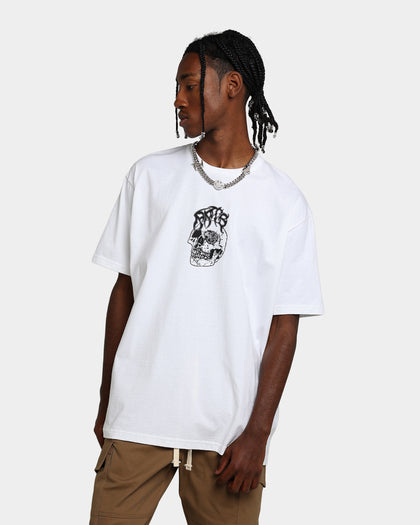 Rats Get Fat X Funeral French Rats Skull T-Shirt White