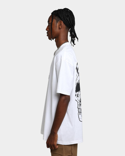 Rats Get Fat X Funeral French Rats Skull T-Shirt White