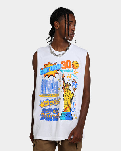 Goat Crew State Of Mind Muscle T-Shirt White