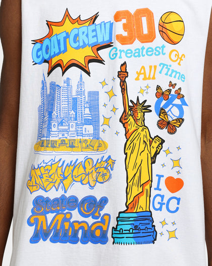 Goat Crew State Of Mind Muscle T-Shirt White