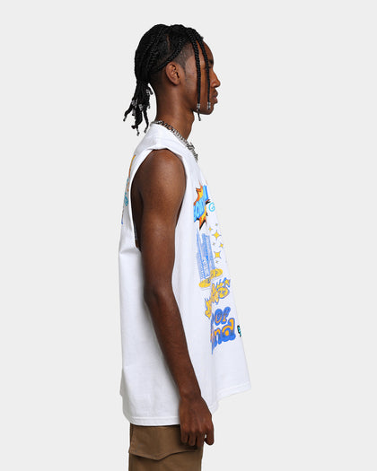 Goat Crew State Of Mind Muscle T-Shirt White