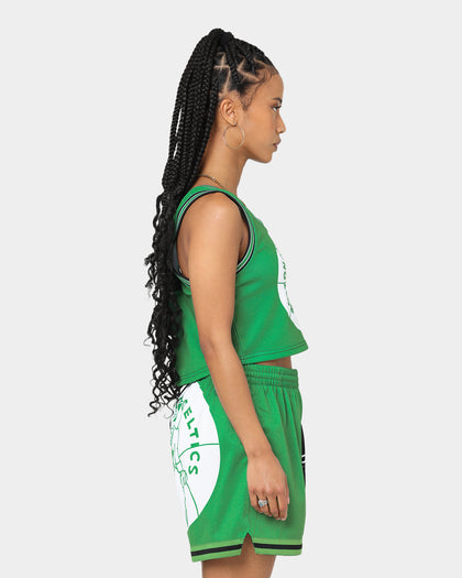Mitchell & Ness Women's Boston Celtics Big Face 5.0 Crop Tank Top Green
