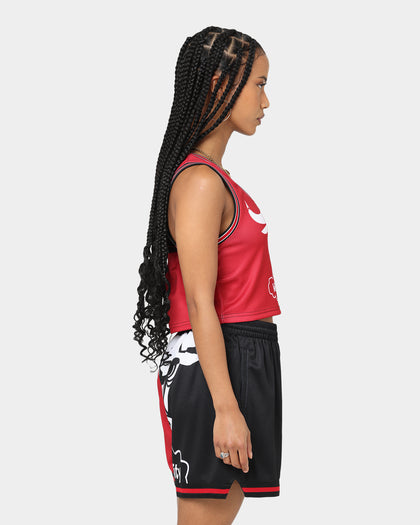 Mitchell & Ness Women's Chicago Bulls Big Face 5.0 Crop Tank Top Red