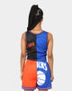 Mitchell & Ness Women's New York Knicks Big Face 5.0 Crop Tank Top Blue