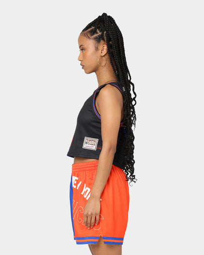 Mitchell & Ness Women's New York Knicks Big Face 5.0 Crop Tank Top Blue