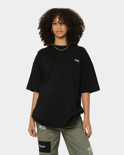 X-Girl Women's Butterfly Short Sleeve T-Shirt Black