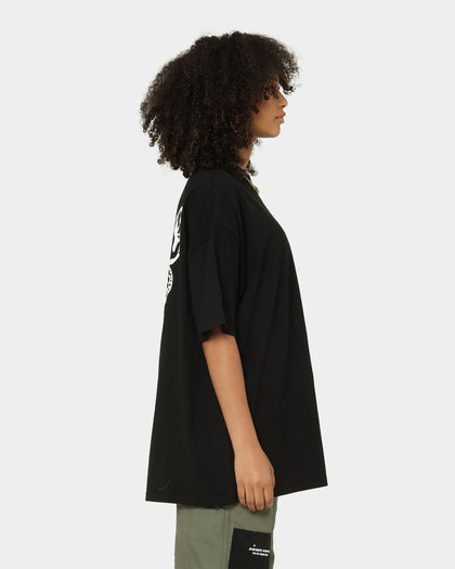 X-Girl Women's Butterfly Short Sleeve T-Shirt Black