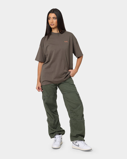 X-Girl Women's Butterfly T-Shirt Brown