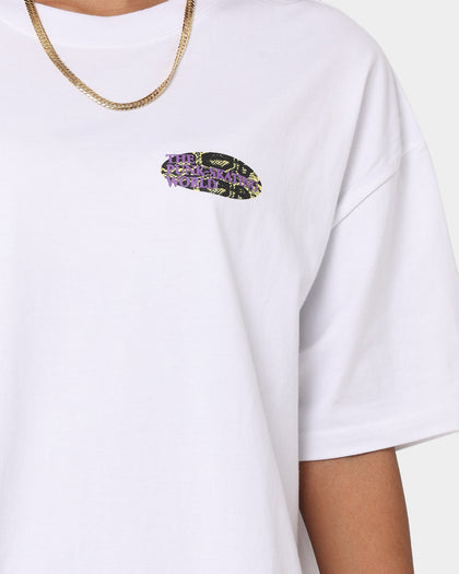 X-Girl Women's Snake Oversized Tee Dress White