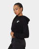 Playboy Women's Bunny O Crop Hoodie Black
