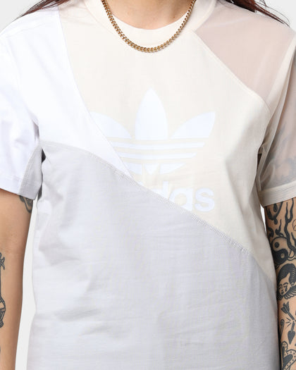 Adidas Women's Adicolour Split T-Shirt Wonder White