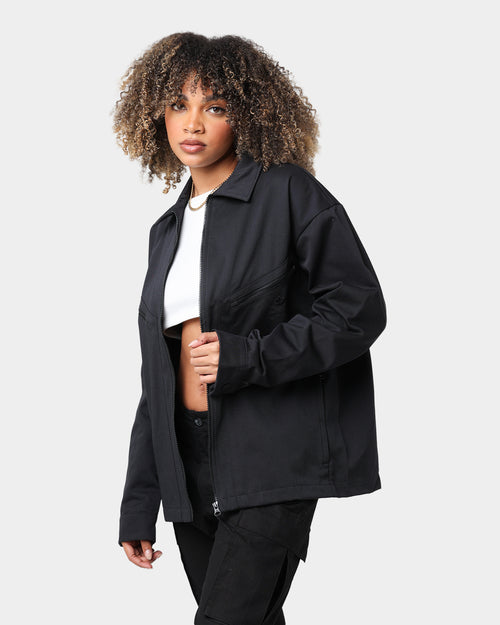 Adidas Trefoil Twill Blouson Jacket Black