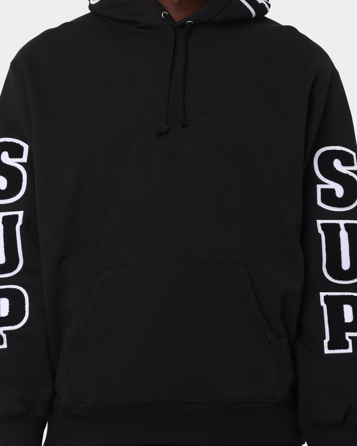 Supreme Team Chenille Hoodie Black | Culture Kings