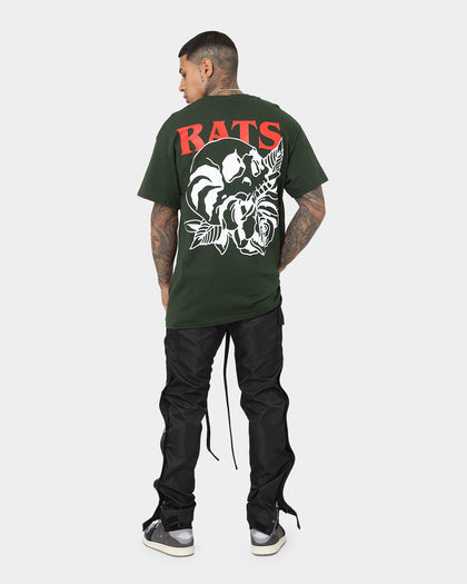 Rats Get Fat Skull Rose T-Shirt Forest
