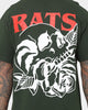 Rats Get Fat Skull Rose T-Shirt Forest