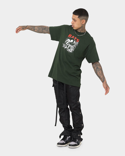 Rats Get Fat Skull Rose T-Shirt Forest