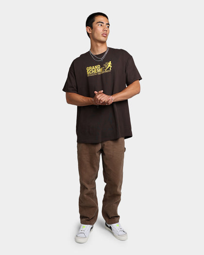 Grand Scheme Athletic Department T-Shirt Brown