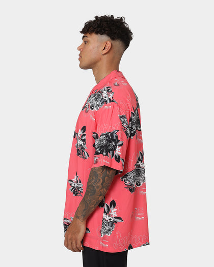 Loiter Motorsport Ultra Button Up Shirt Pink