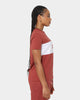 Calvin Klein Women's Colour Blocking T-Shirt Terracotta Tile