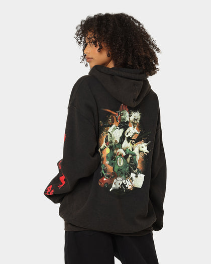 American Thrift Chicken Boom Vintage Hoodie Black Wash