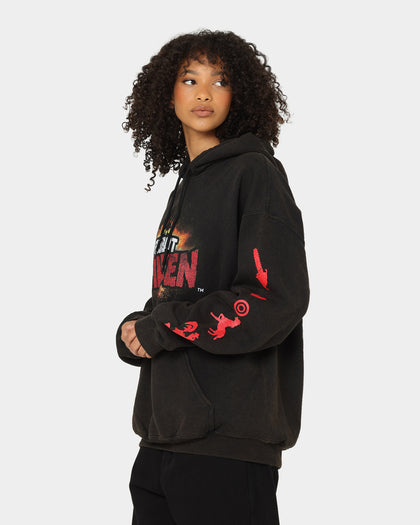 American Thrift Chicken Boom Vintage Hoodie Black Wash