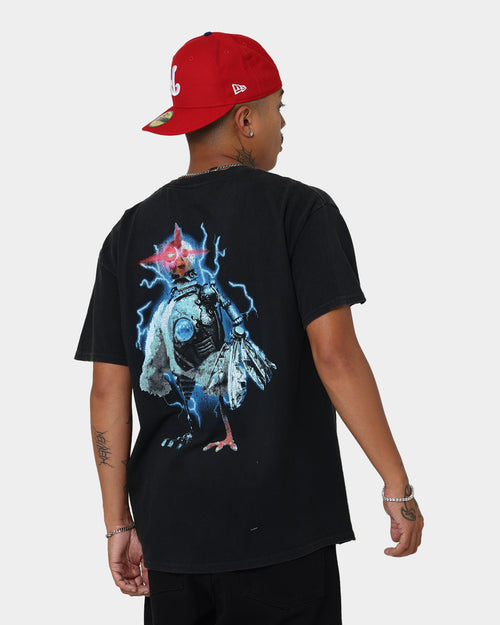 American Thrift Robot Chicken Vintage T-Shirt Black Wash