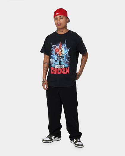 American Thrift Robot Chicken Vintage T-Shirt Black Wash
