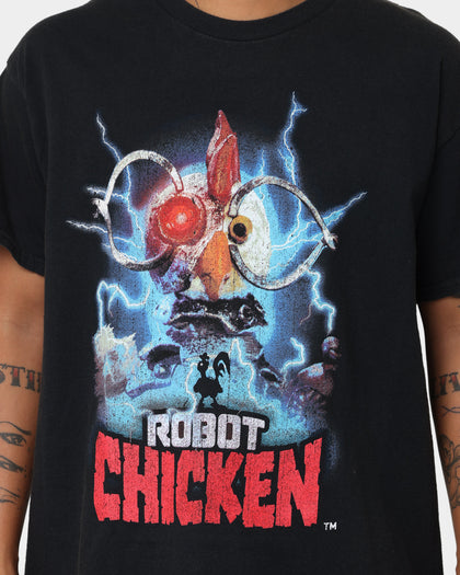 American Thrift Robot Chicken Vintage T-Shirt Black Wash