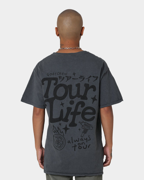 Goat Crew Tourlife T-Shirt Off Black