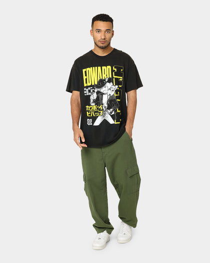 Goat Crew X Cowboy Bebop Edward Vintage T-Shirt Washed Black