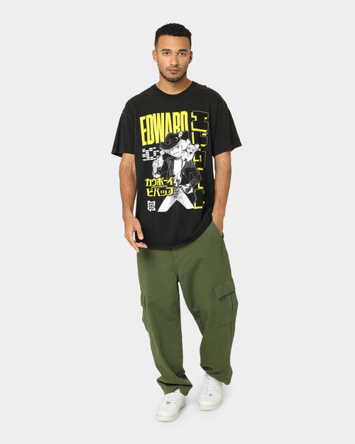 Goat Crew X Cowboy Bebop Edward Vintage T-Shirt Washed Black