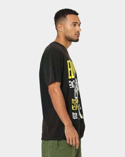Goat Crew X Cowboy Bebop Edward Vintage T-Shirt Washed Black