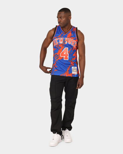 Mitchell & Ness New York Knicks Nate Robinson #4 '05-'06 Marble Swingman Jersey Blue