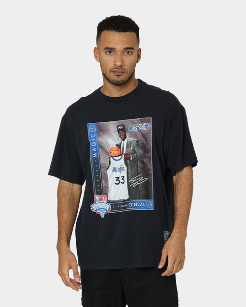 Mitchell & Ness Orlando Magic Shaquille O'Neal Draft Day Vintage T-Shirt Faded Black