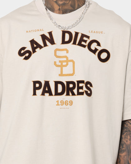New Era San Diego Padres Heritage Logo T-Shirt Beige/Khaki