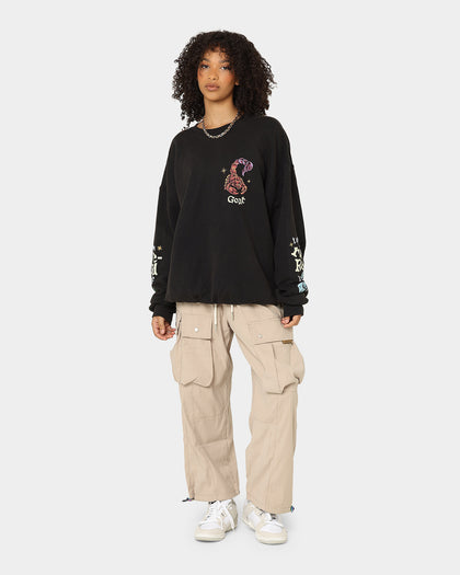 Goat Crew Too Weird To Live Vintage Crewneck Black Wash