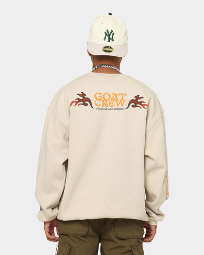 Goat Crew Too Weird To Live Vintage Crewneck Off White