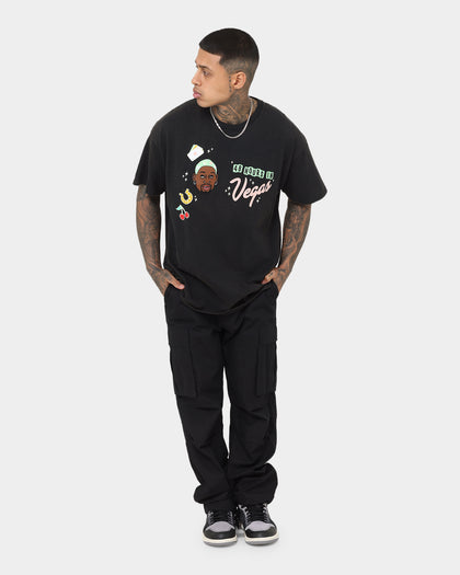 Rodman Brand 48 Hours In Vegas Vintage T-Shirt Black Wash