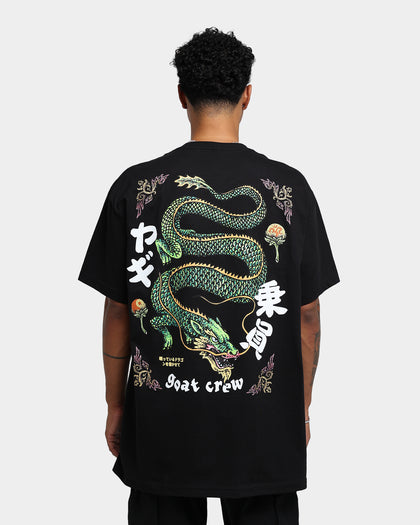 Goat Crew Sleeping Dragons T-Shirt Black