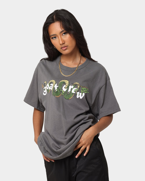 Goat Crew Sleeping Dragons T-Shirt Charcoal