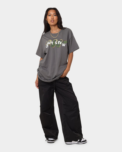 Goat Crew Sleeping Dragons T-Shirt Charcoal